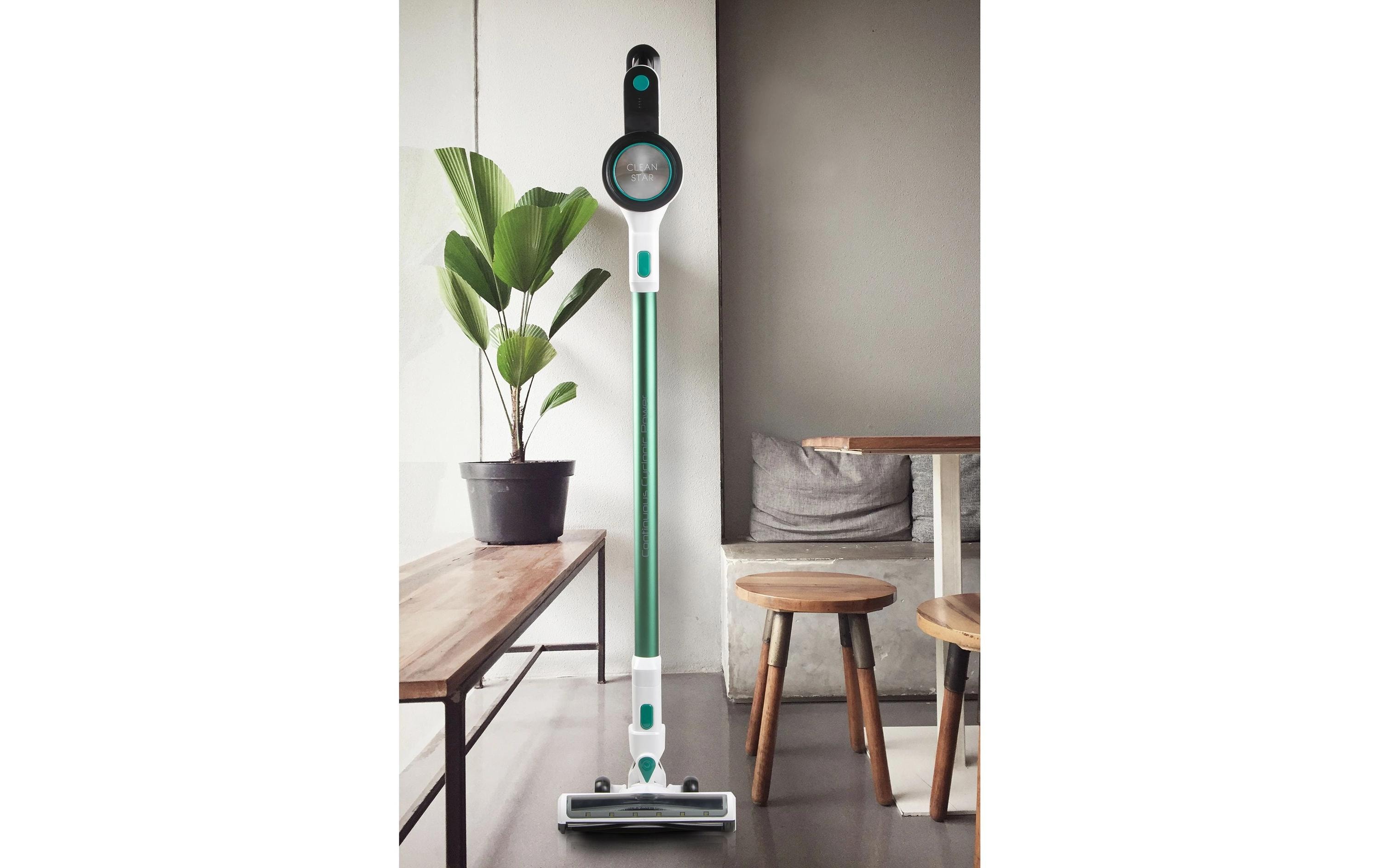 Domo Akku-Hand- und Stielsauger DO241SV Grün/Schwarz/Weiss