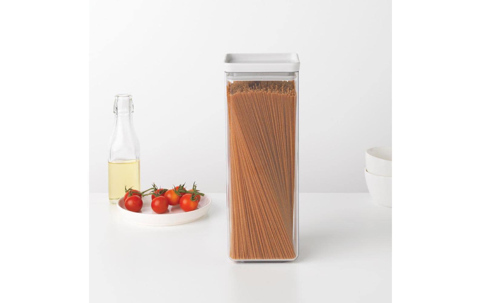 Brabantia Vorratsbehälter Tasty 2.5 l, Transparent/Weiss