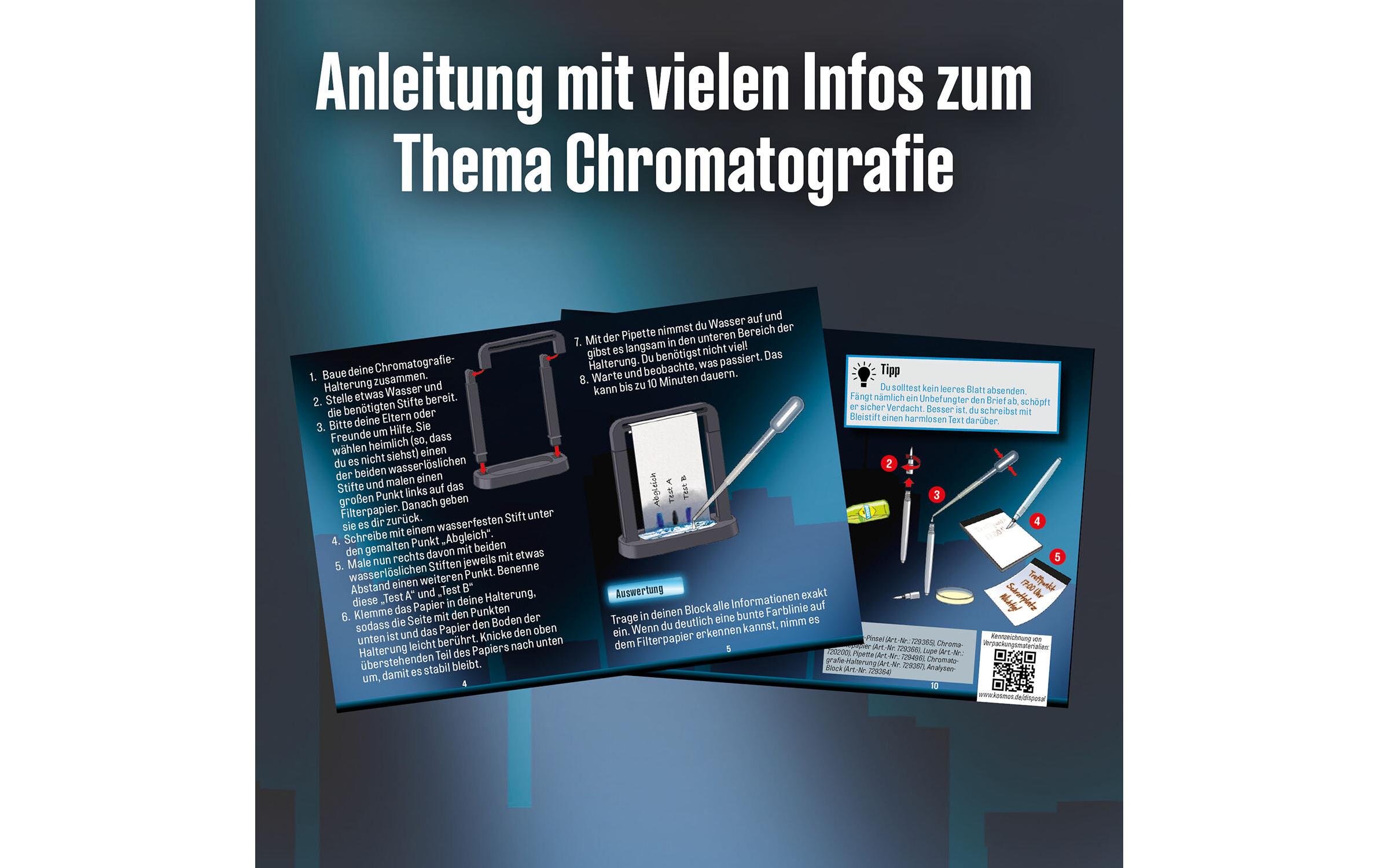 Kosmos Detektivausrüstung Die drei ??? Schrift-Labor (XL-Dose)