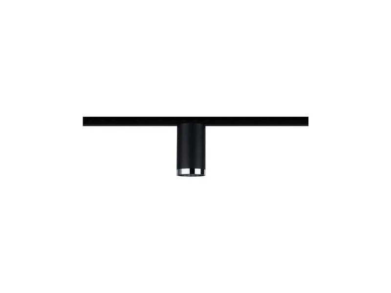 Paulmann Schienenspot URail Tube, 1 x GU10, 10 W, Schwarz/ Chrom