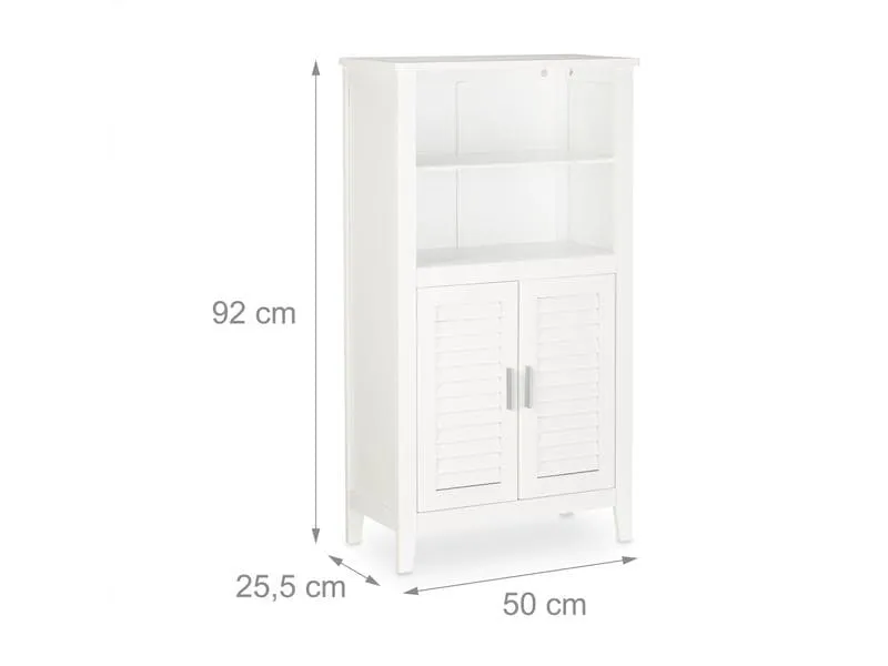 relaxdays Badezimmerregal 92 x 50 x 25.5 cm, Weiss relaxdays Badezimmerregal 92 x 50 x 25.5 cm, Weiss