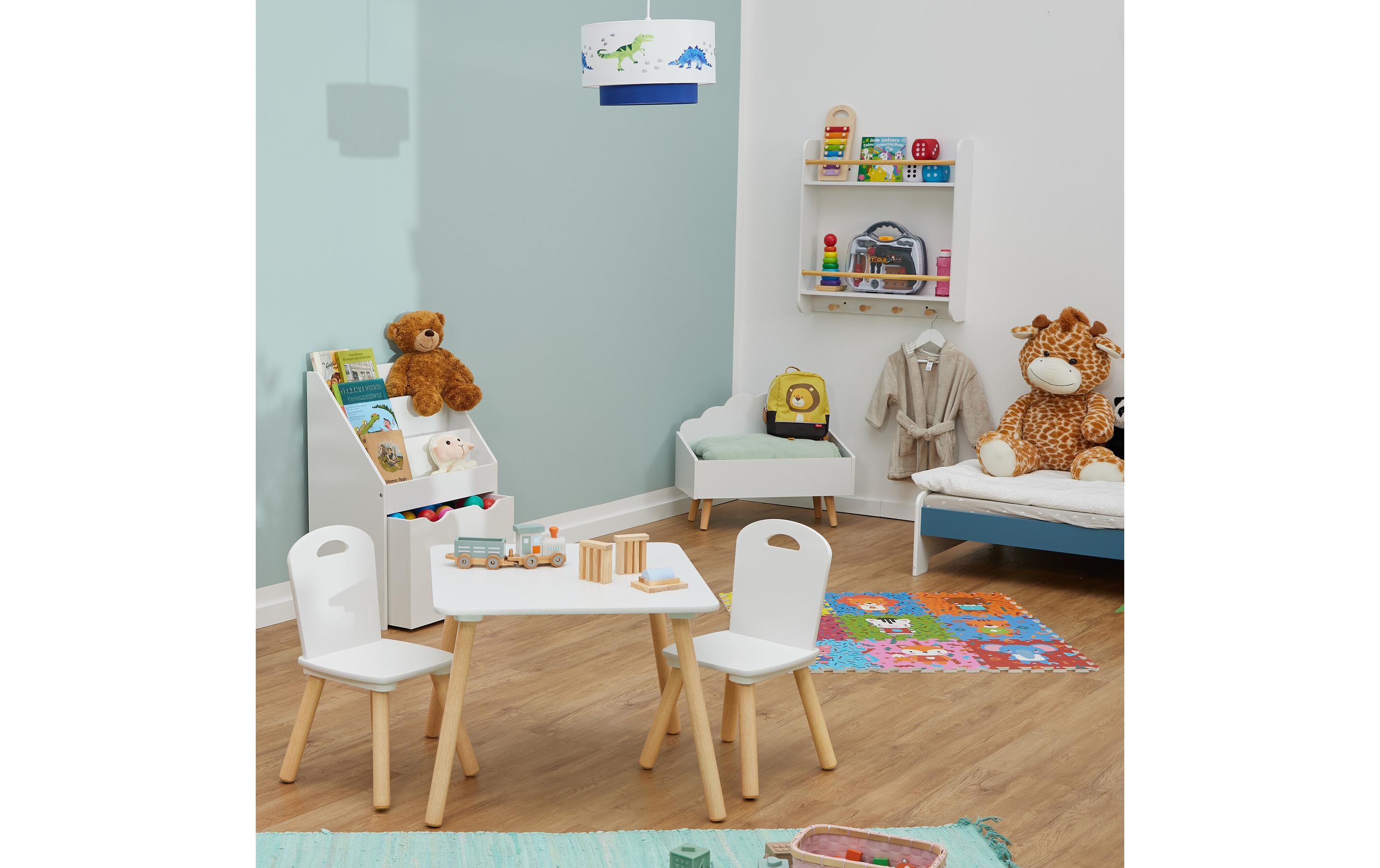 relaxdays Kindersitzgruppe MDF / Kiefern, 3-teilig