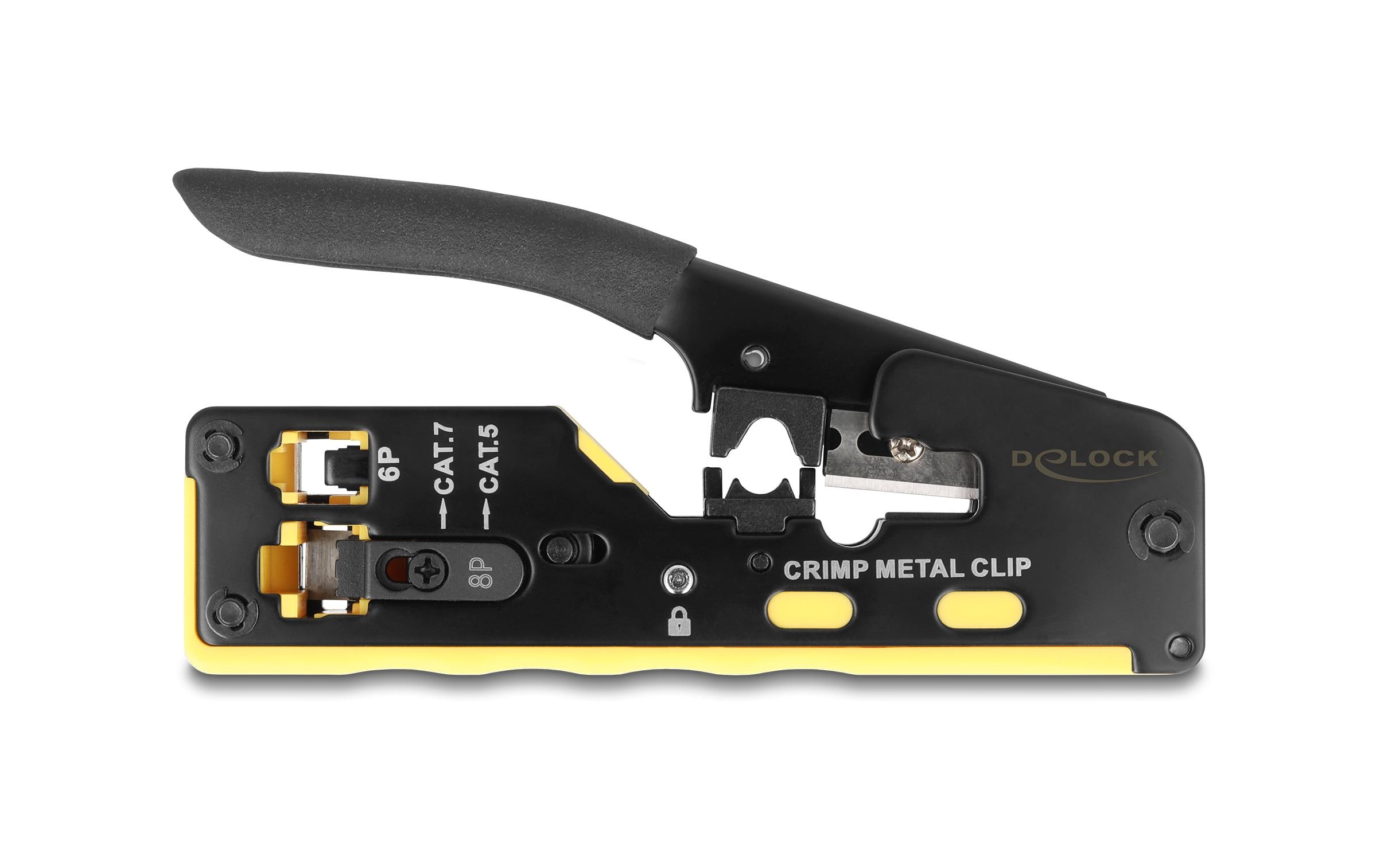 Delock Crimpzange für 6P/8P RJ45/RJ11 Stecker Cat. 5/6/7