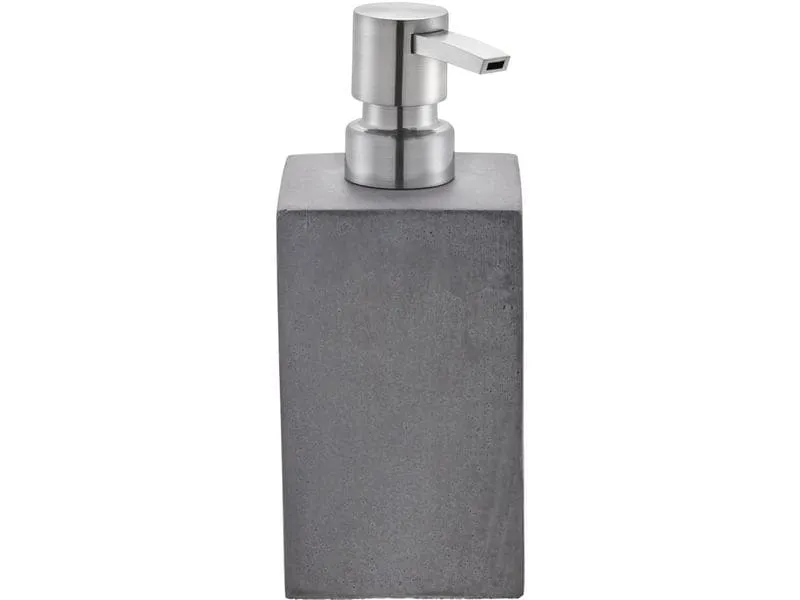 diaqua® Seifenspender Cement zement 280 ml, Grau/Silber