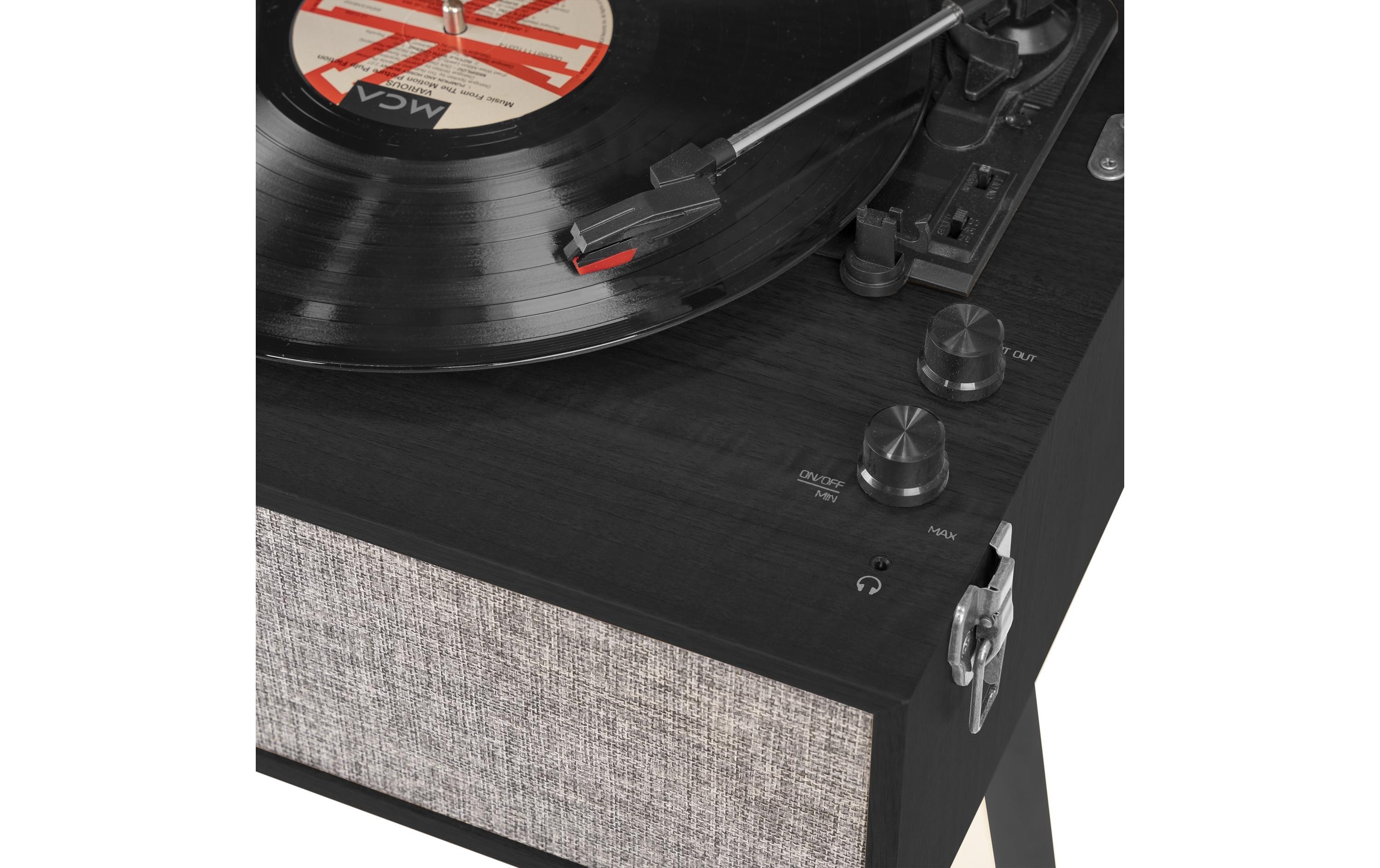 Audizio Plattenspieler mit Bluetooth Fremont Schwarz