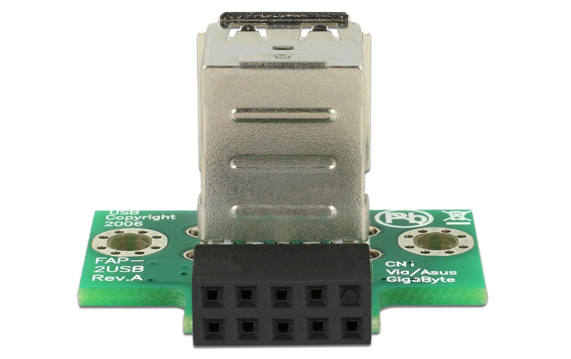 Delock USB 2.0 Adapter USB-A Buchse – USB-Pinheader gerade