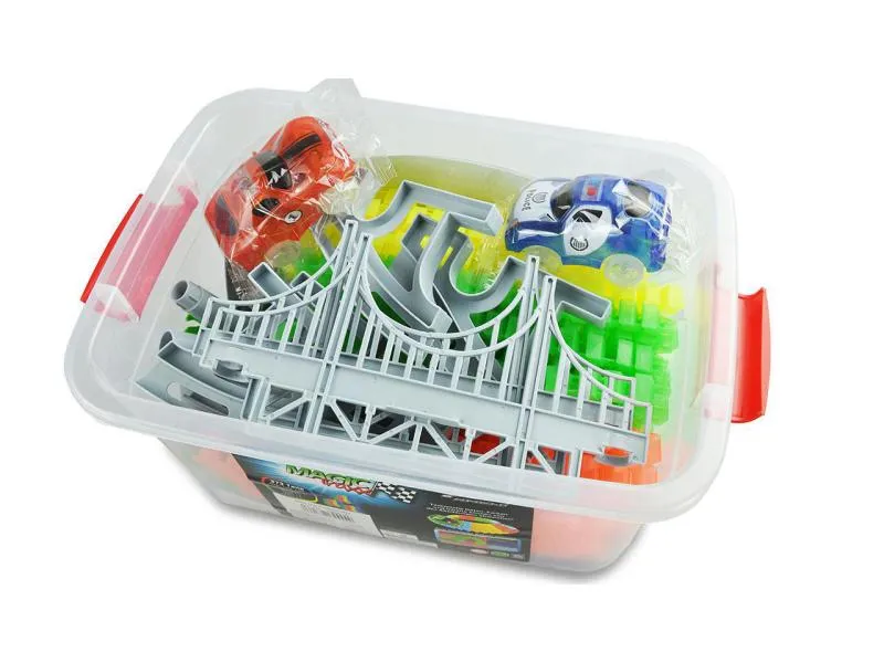 Amewi Magic Traxx Bahn Mega Set mit Brücke Amewi Magic Traxx Bahn Mega Set mit Brücke