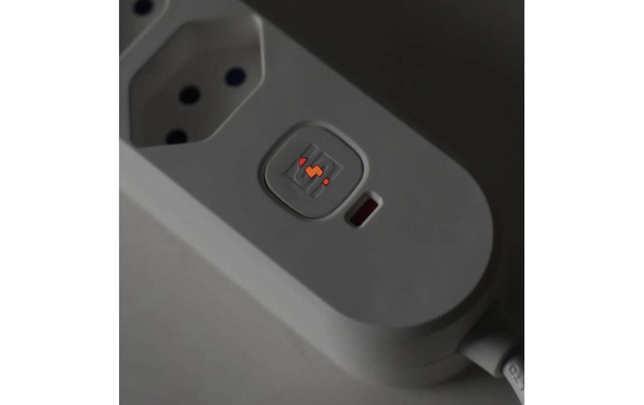 STEFFEN Steckdosenleiste IQ 6 x T13, USB-A+C Anthrazit, 3 m Kabel