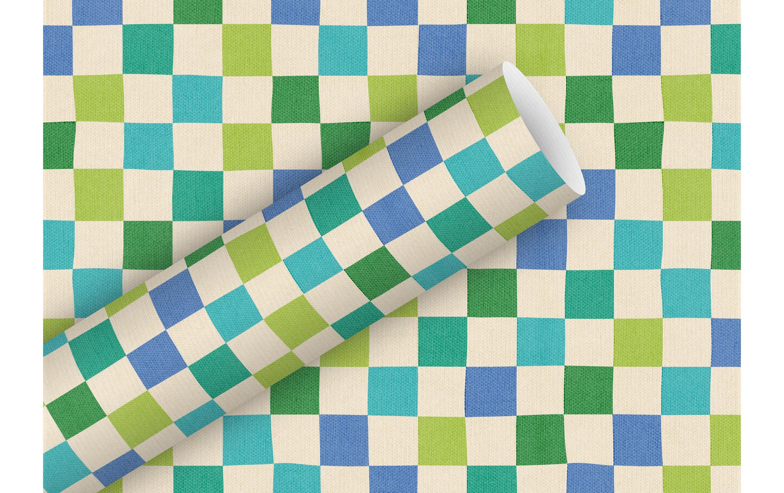 Braun + Company Geschenkpapier By Nature Check Up Fresh 2 m x 70 cm