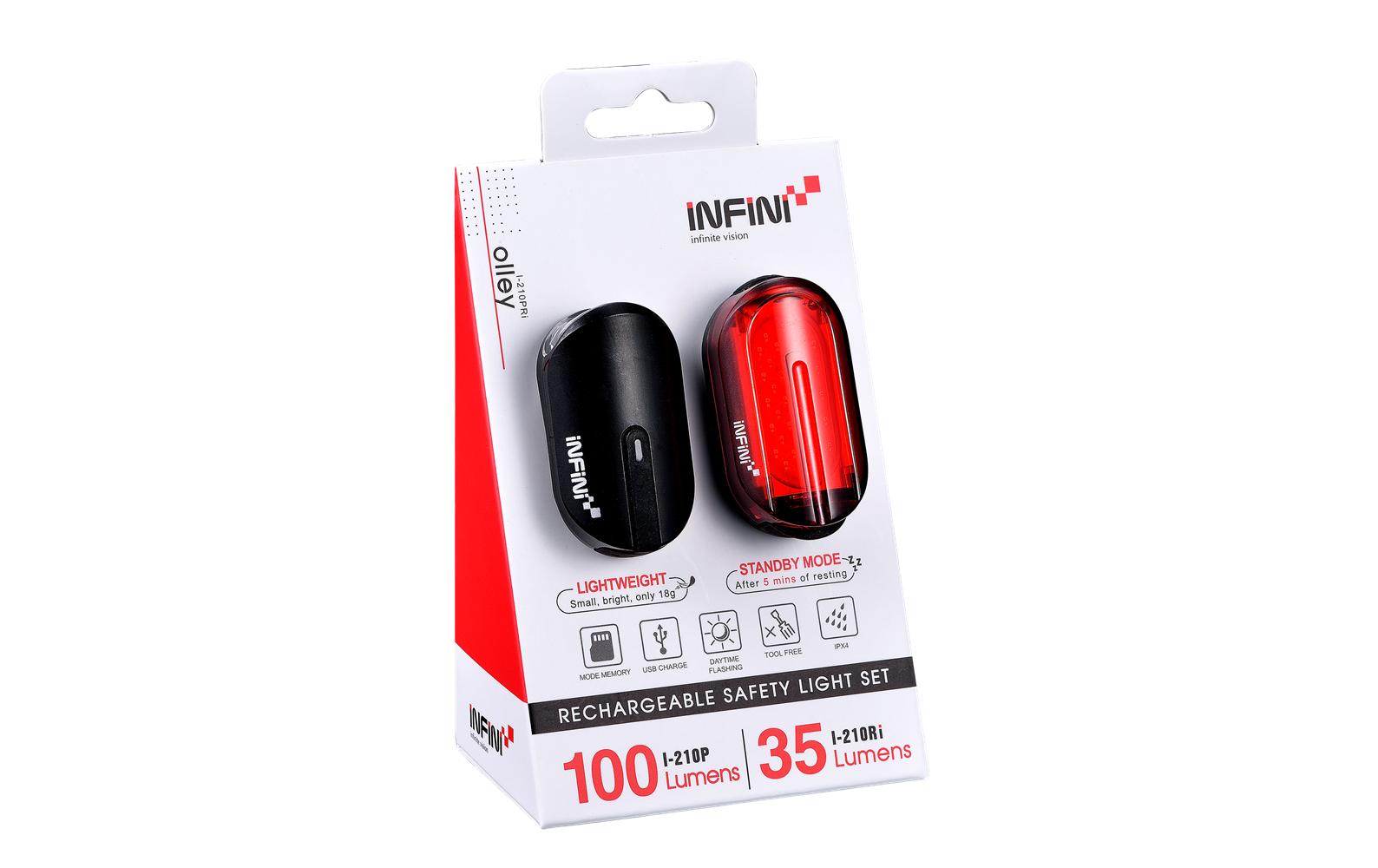 Infini Beleuchtungsset I-210PRi OLLEY Schwarz Infini Beleuchtungsset I-210PRi OLLEY Schwarz