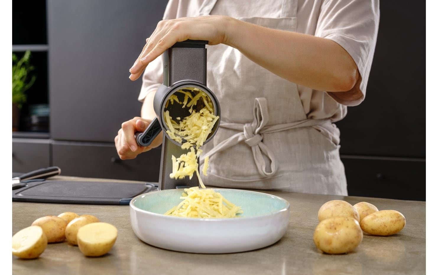 Zyliss Trommelreibe Gourmet Grau/Silber