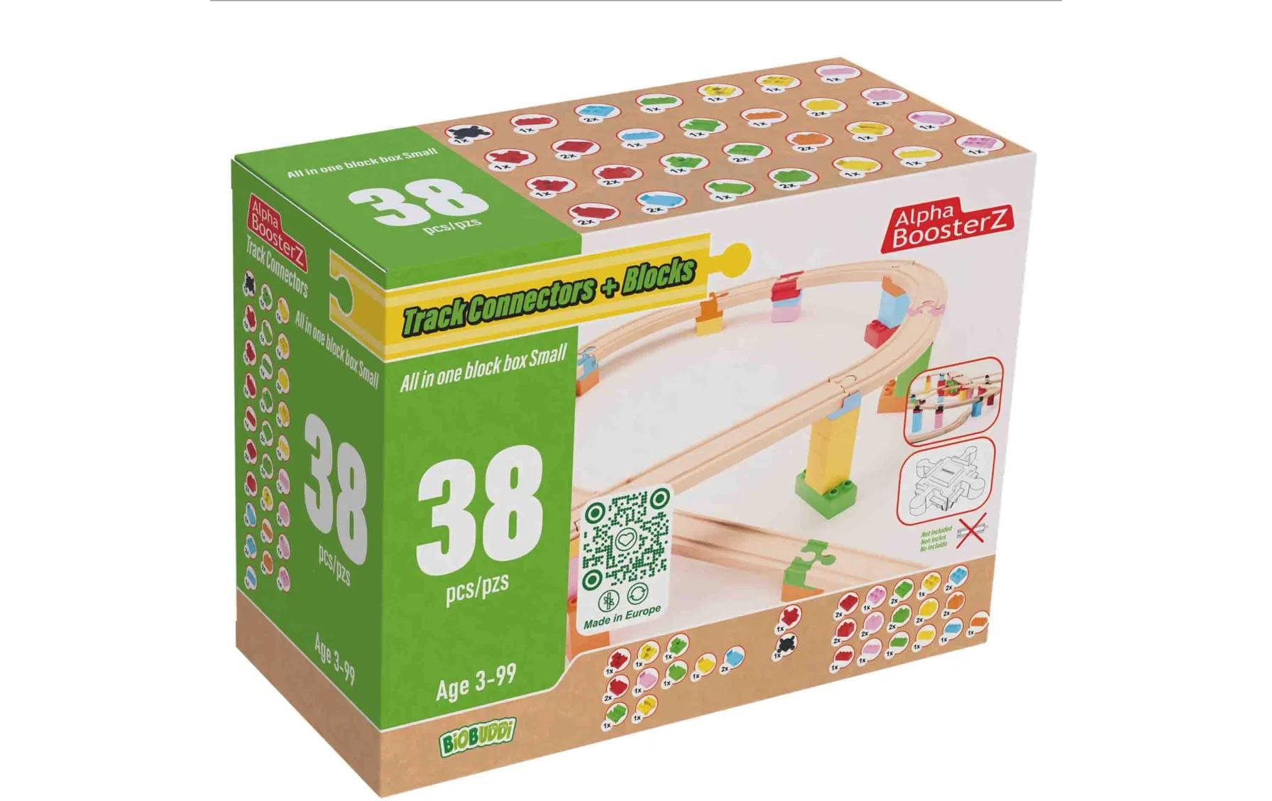 AlphaBoosterz TrackConnectors + Blocks – all in one Block Box S AlphaBoosterz TrackConnectors + Blocks – all in one Block Box S