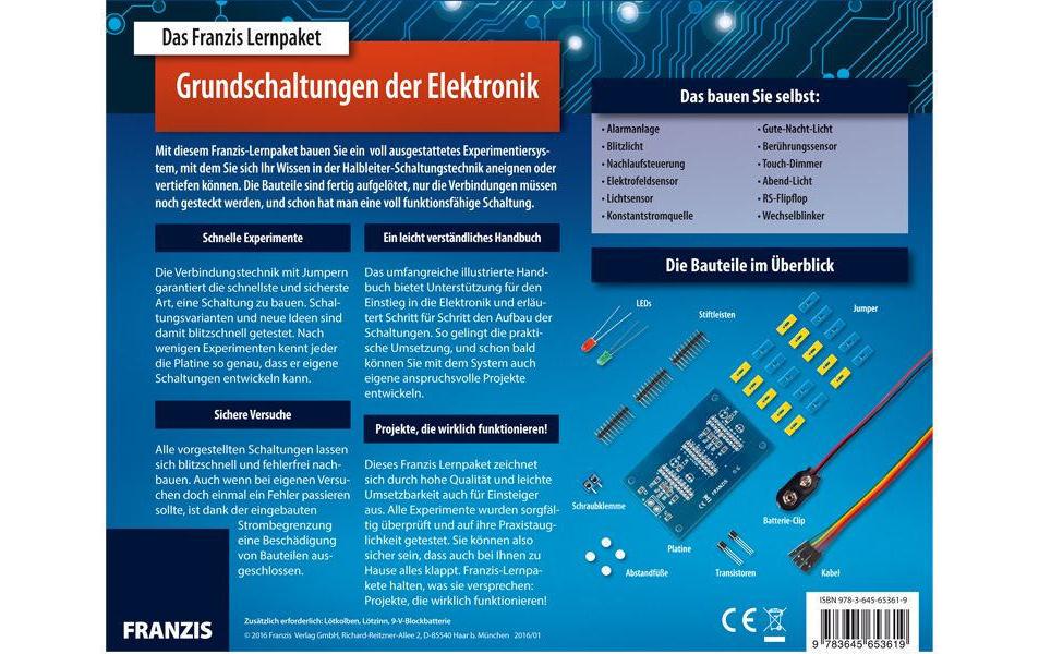 Franzis Lernpaket Grundschaltungen der Elektronik Franzis Lernpaket Grundschaltungen der Elektronik