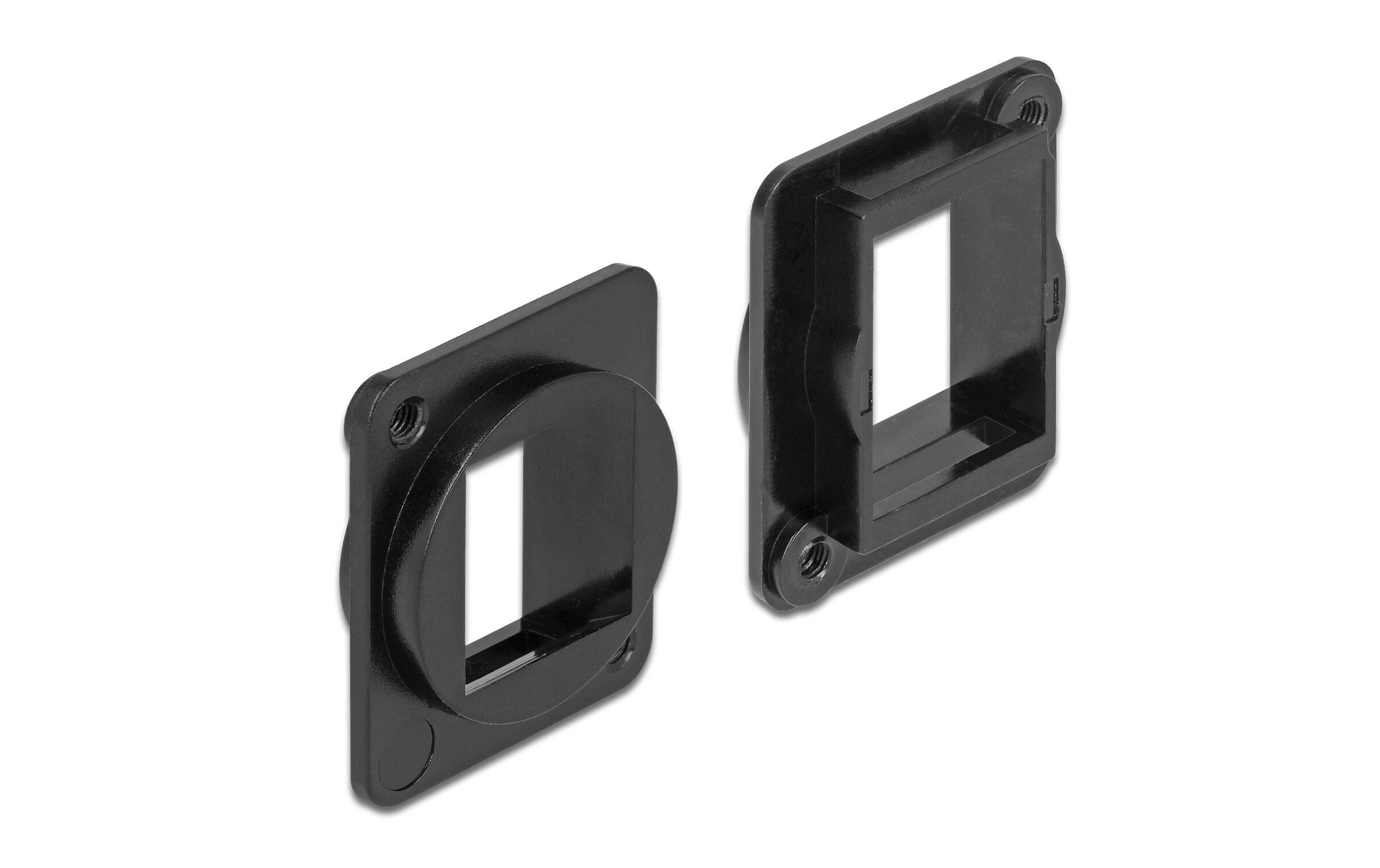 Delock Halterung Keystone 1 Port für D-Typ