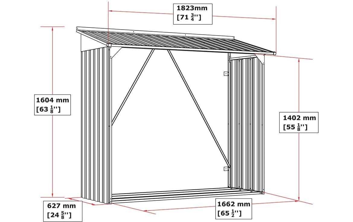 Duramax Holzregal Metal