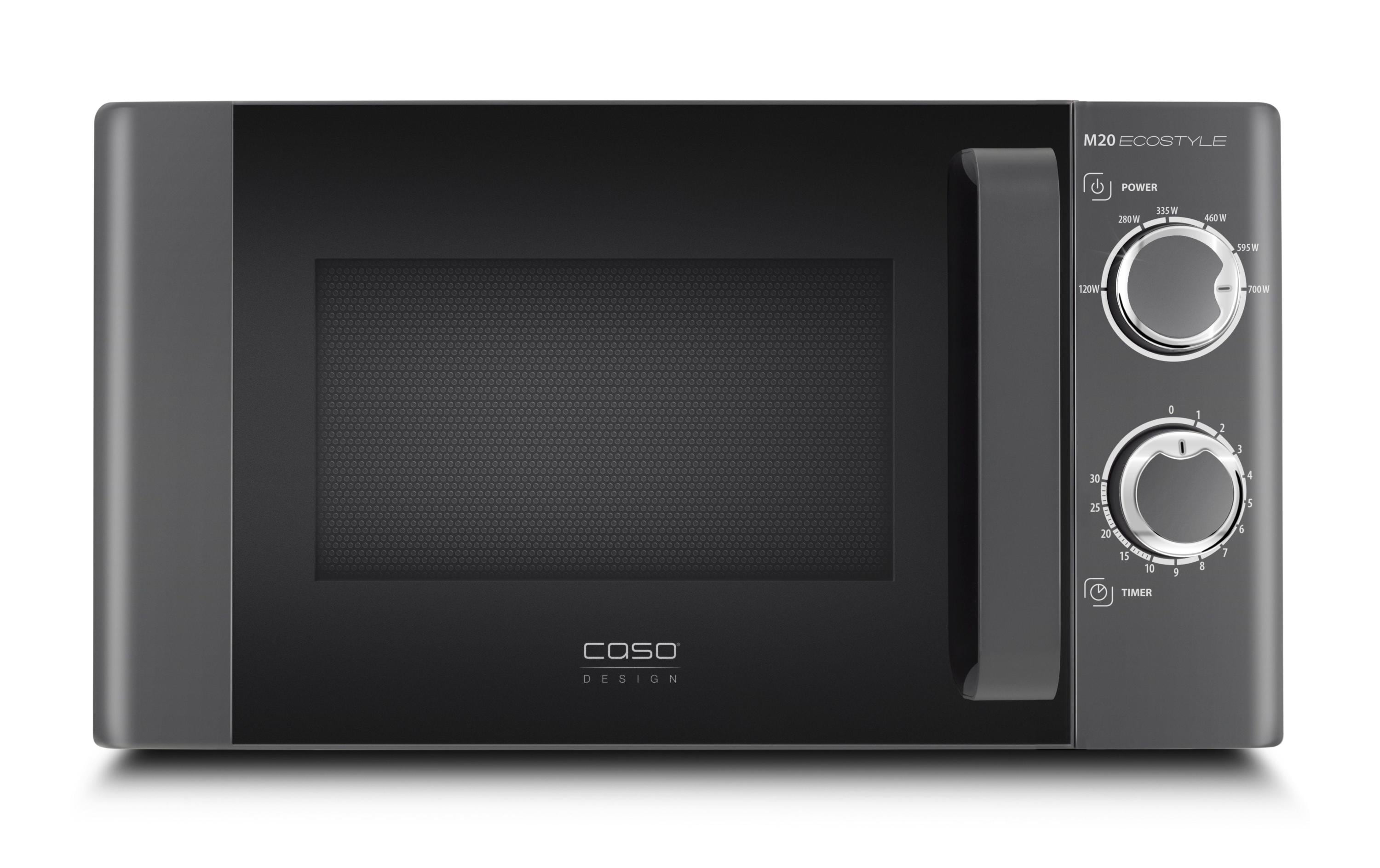 Caso Mikrowelle M20 Ecostyle Grau/Schwarz