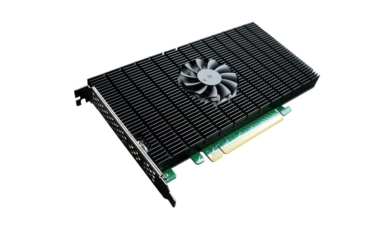 Highpoint RAID-Controller SSD7105 PCI-Ex16v3 - 4x M.2 NVMe, bootfähig