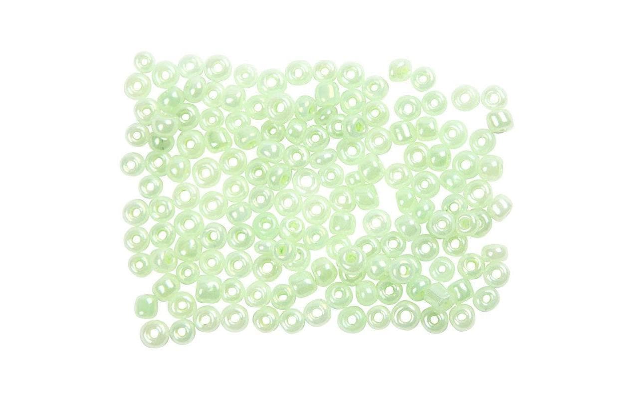 Creativ Company Rocailles-Perlen 8/0 Hellgrün/Semitransparent