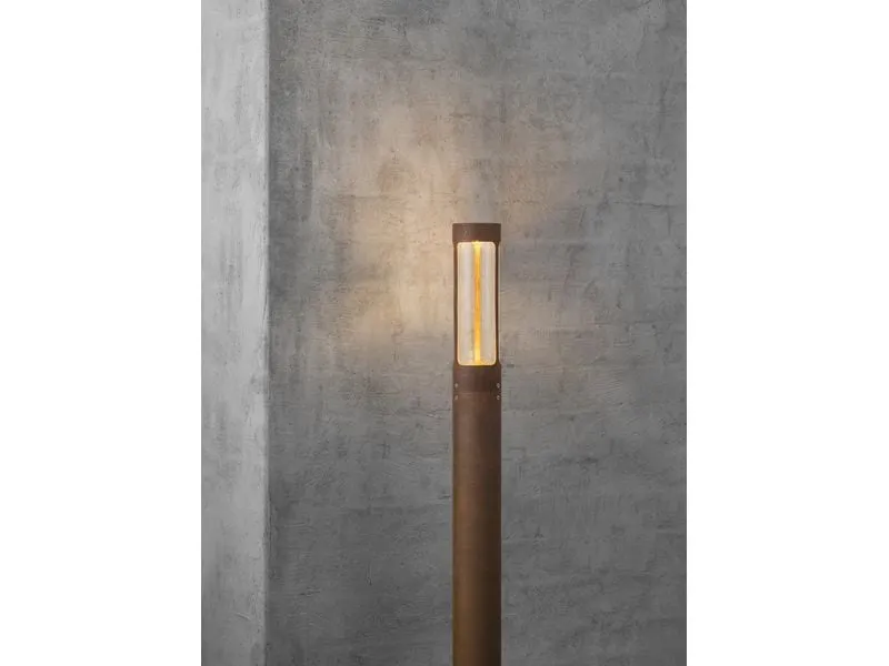 Nordlux Pollerleuchte Helix GU10, IP44, 230 V, Corten