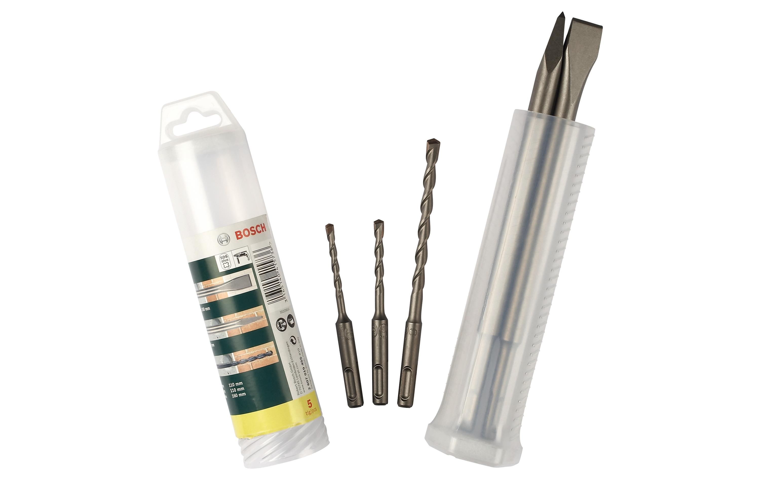 Bosch Meissel- und Hammerbohrer-Set, 5-teilig Bosch Meissel- und Hammerbohrer-Set, 5-teilig