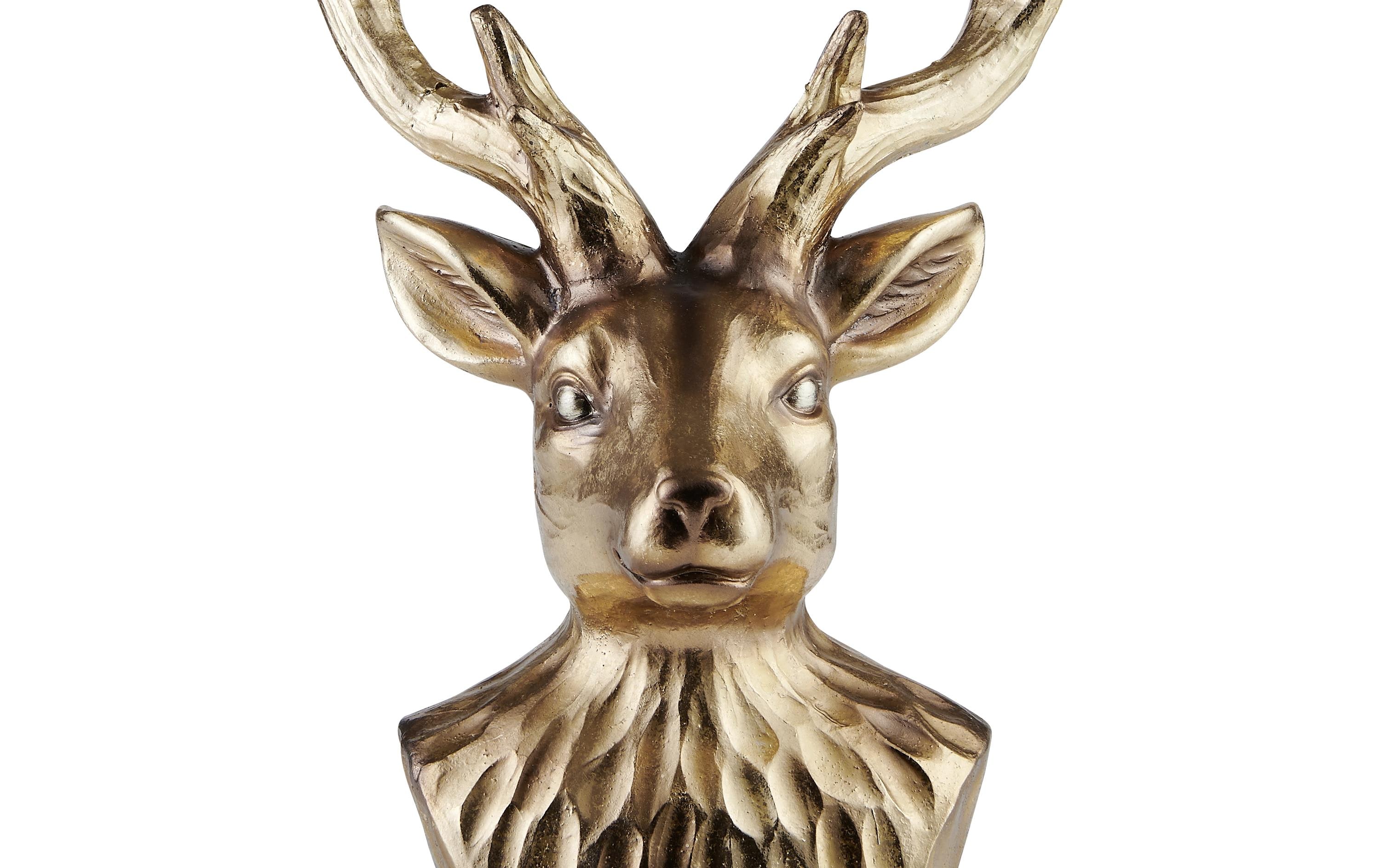 EGLO Weihnachtsfigur Hirsch Lamlash Weihnachtsdeko, Gold