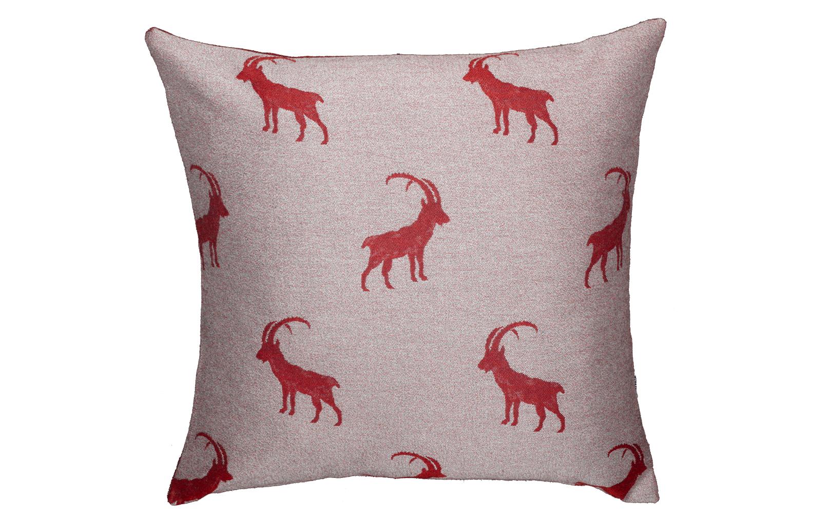 Hubatka Kissenbezug Steinbock 45 x 45 cm, Rot