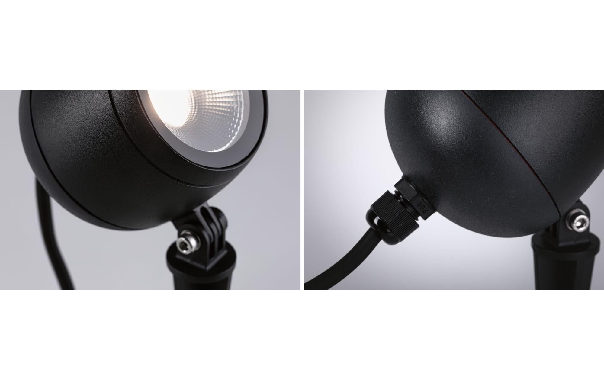 Paulmann Gartenspot Plug & Shine Kikolo, 60°, 3000K, 7.2W, Anthrazit