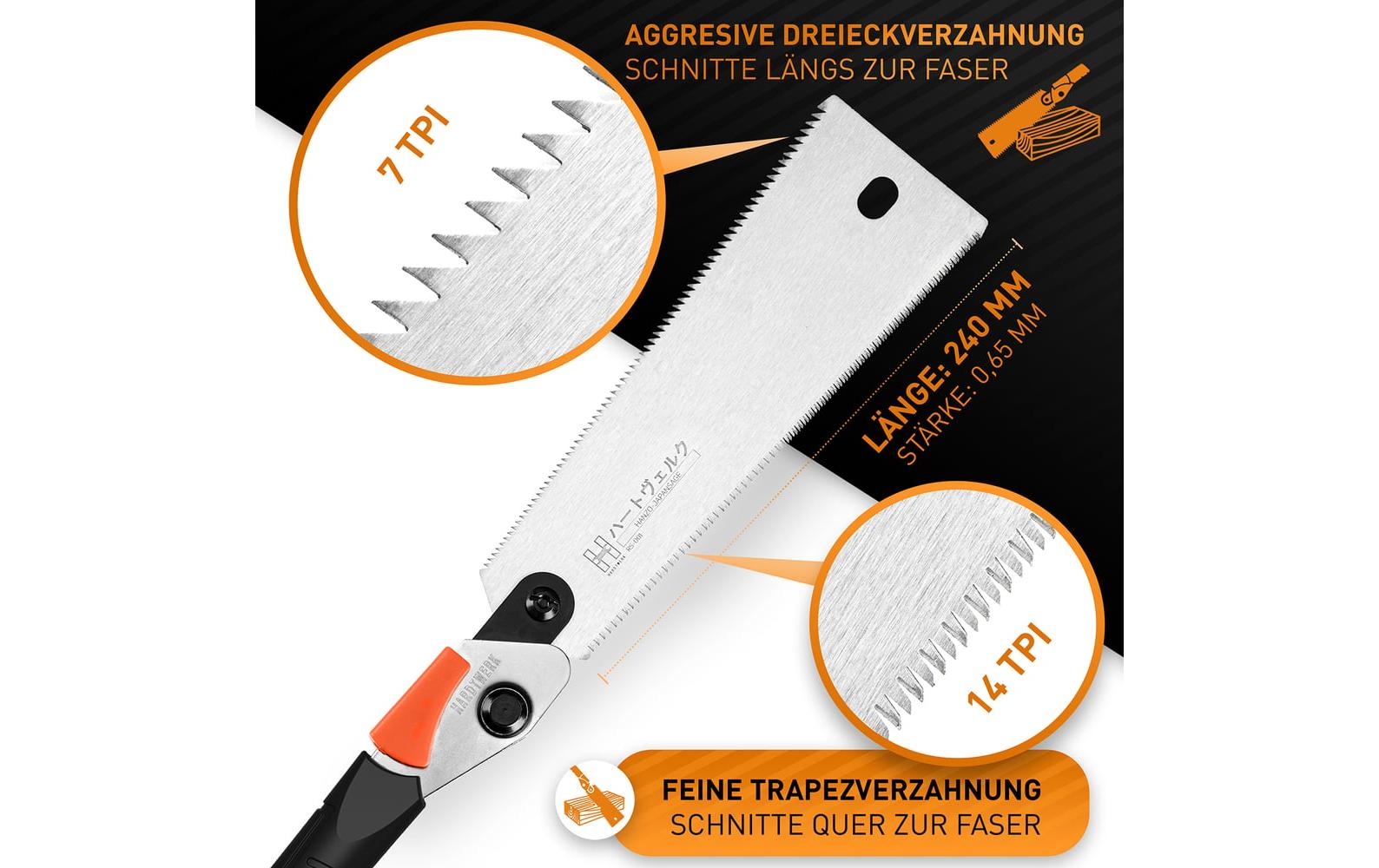 Hardtwerk Japansäge klappbar