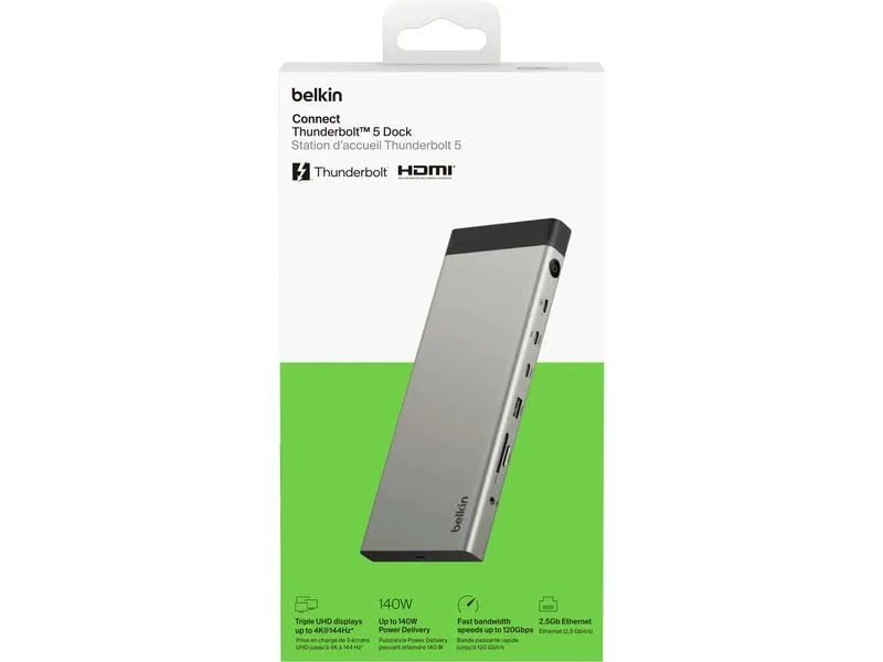 Belkin Thunderbolt5 Notebook-Dockingstation USB C, 14-in-1, 140 W