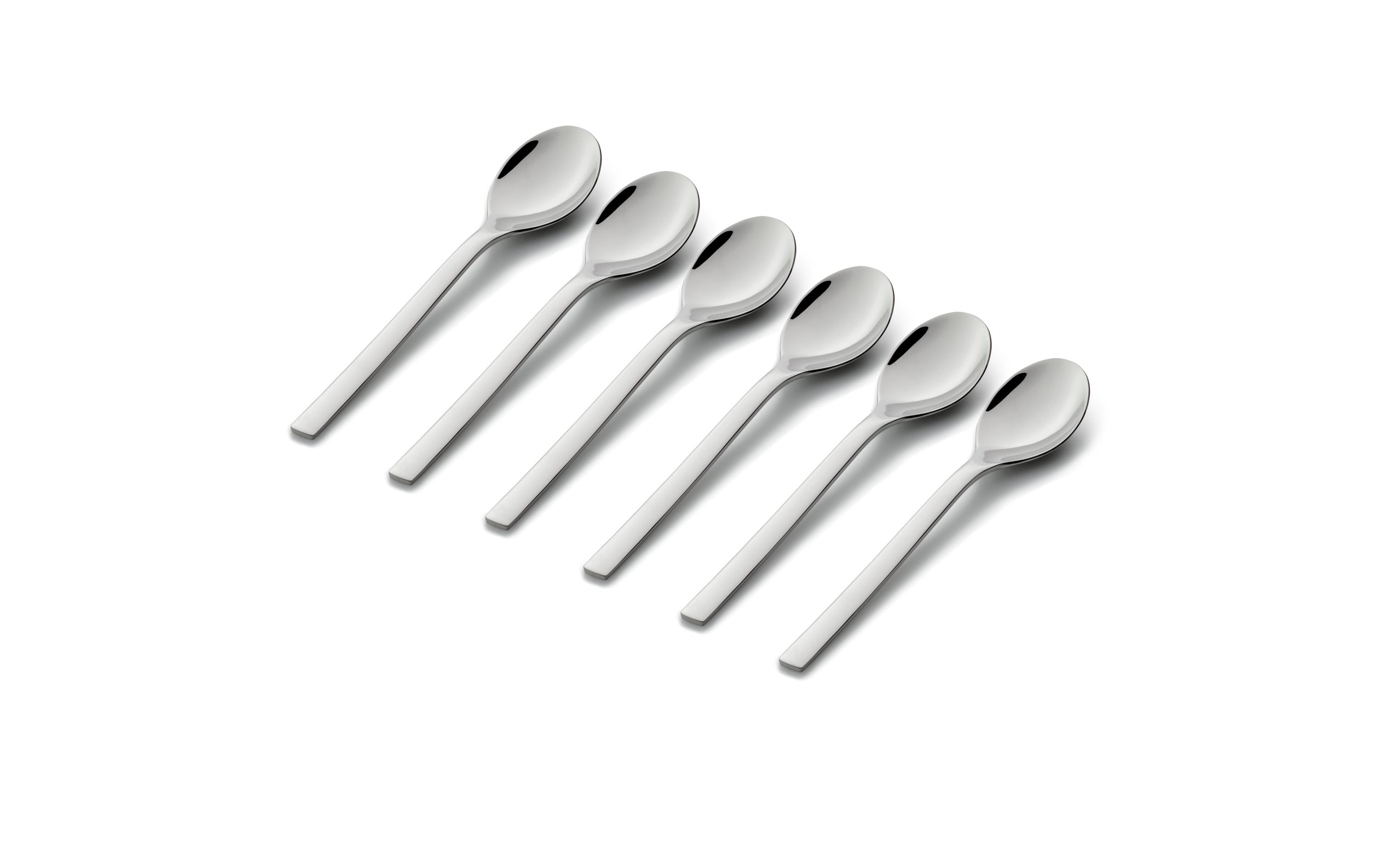 WMF Kaffeelöffel Nuova 6 Stück, Silber