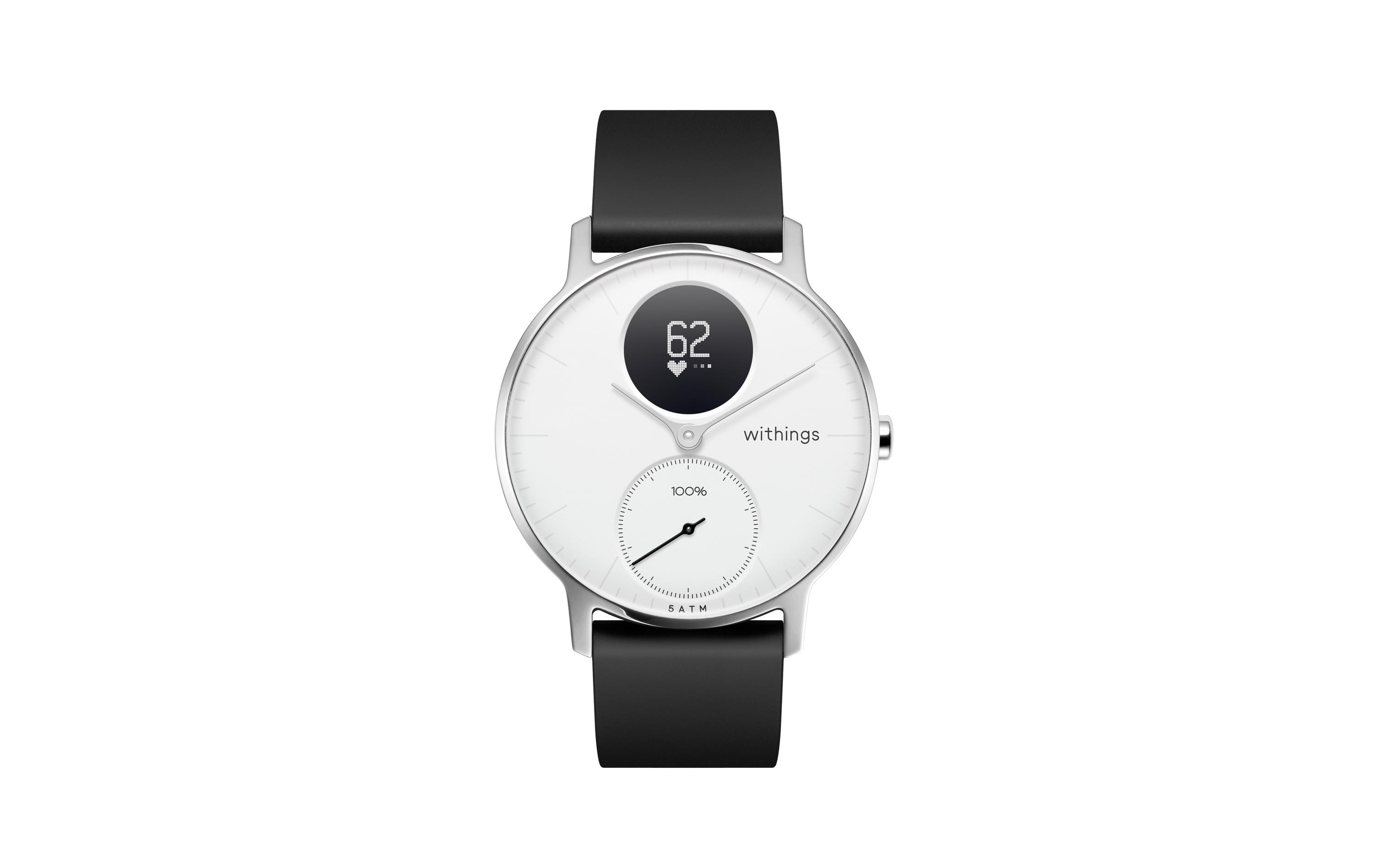 WITHINGS / NOKIA Activity Tracker Steel HR 36 Weiss