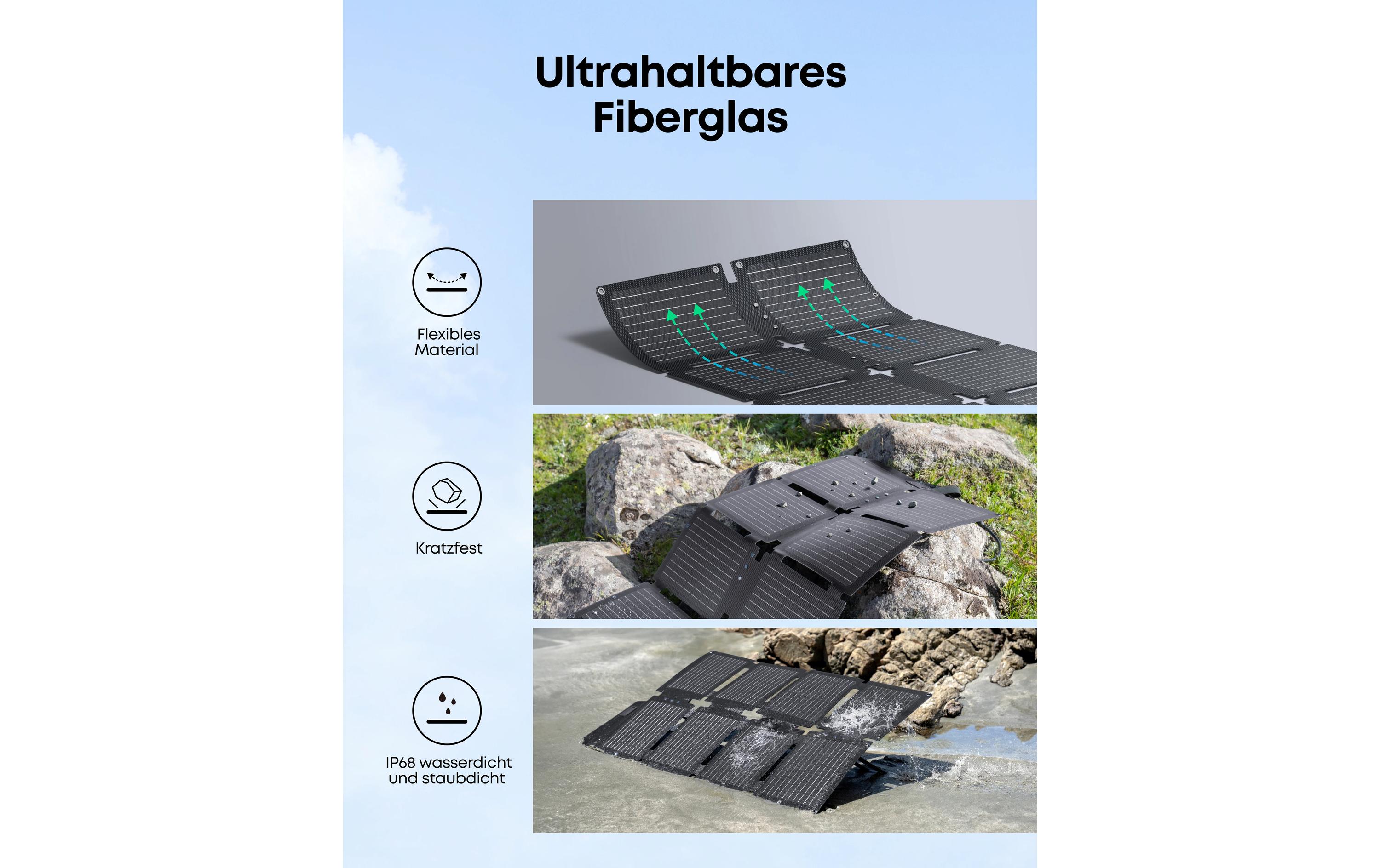 Anker Solarpanel SOLIX PS60 Port. Solar Panel 60 W