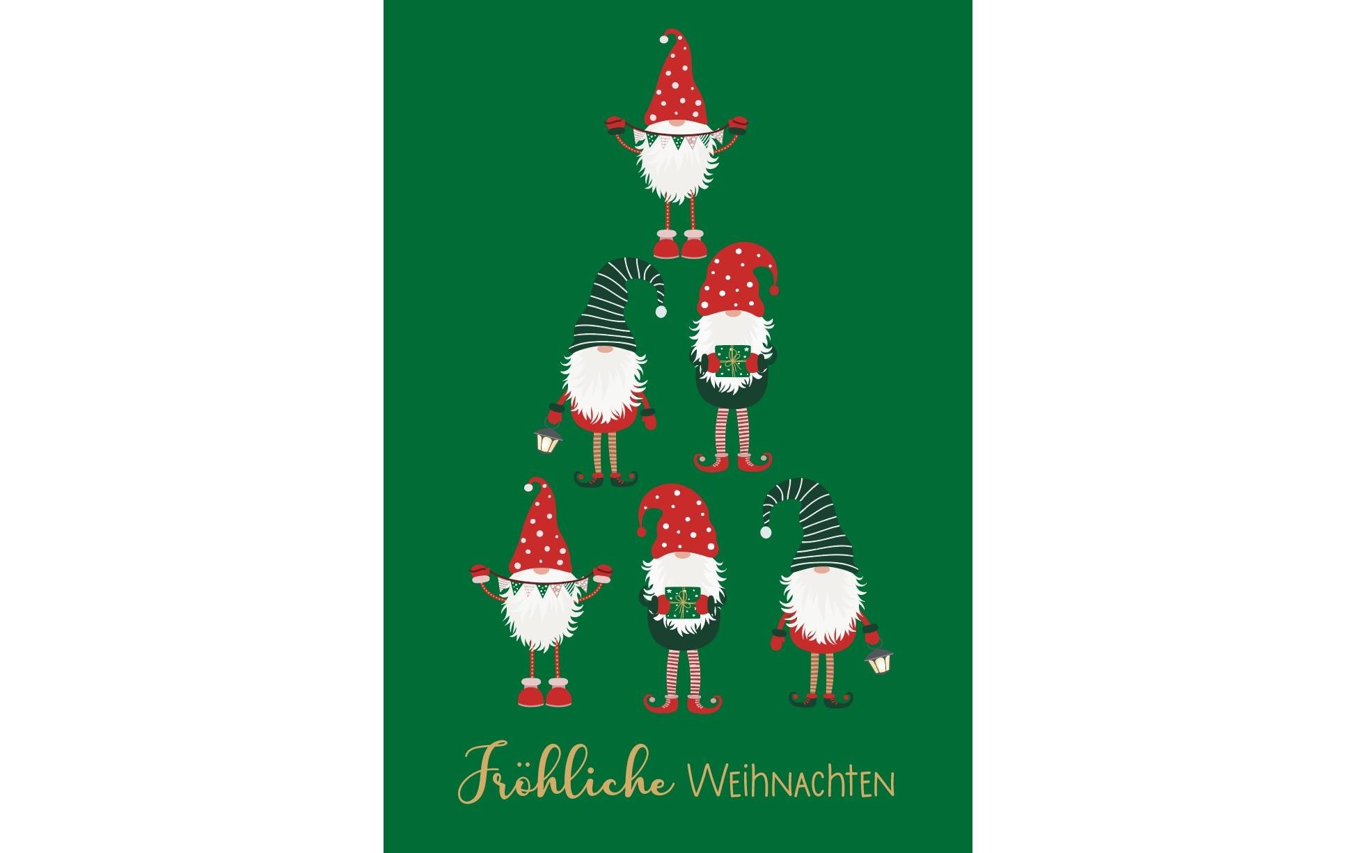 ABC Weihnachtskarte Frohe Weihnachten B6