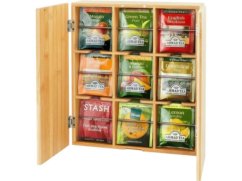 relaxdays Teebeutel-Box Hellbraun relaxdays Teebeutel-Box Hellbraun