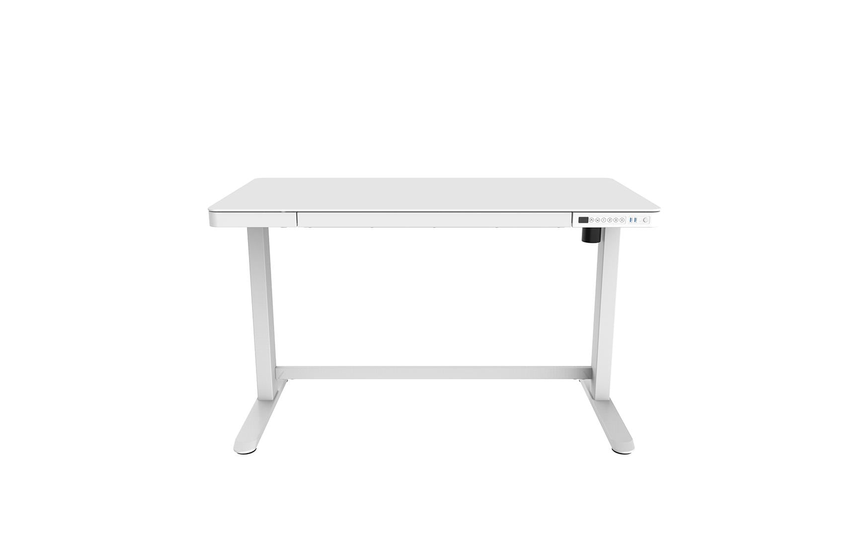 Contini ET118, 120 x 60 cm, mit Tischplatte Glas, Weiss Contini ET118, 120 x 60 cm, mit Tischplatte Glas, Weiss