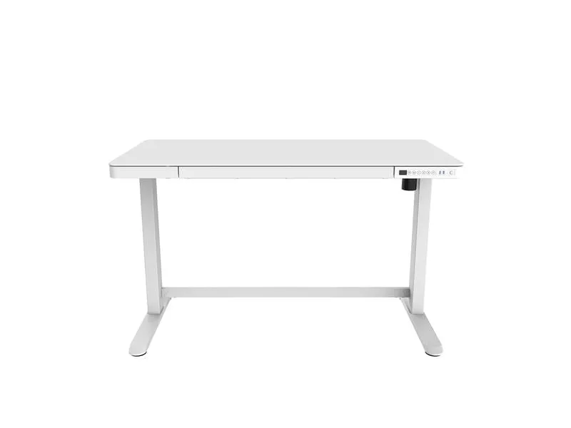 Contini ET118, 120 x 60 cm, mit Tischplatte Glas, Weiss Contini ET118, 120 x 60 cm, mit Tischplatte Glas, Weiss