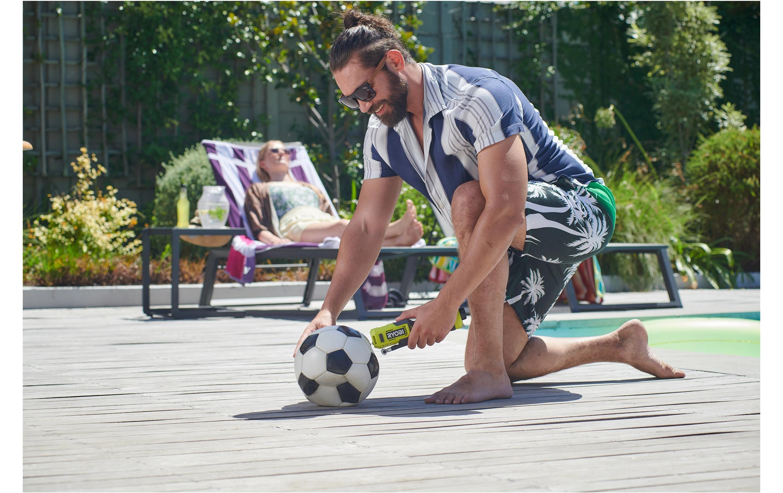 Ryobi Werkstatt Akku-Kompressor Mini 4 V USB RI4-120G