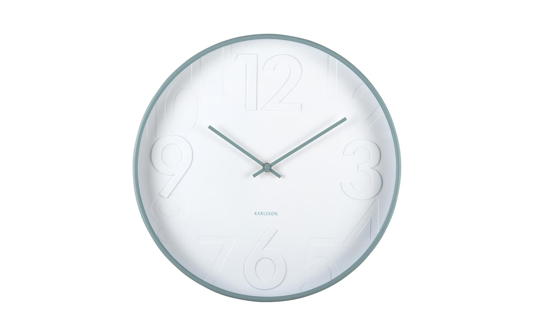 KARLSSON Wanduhr Ayuno Ø 40 cm, Blau