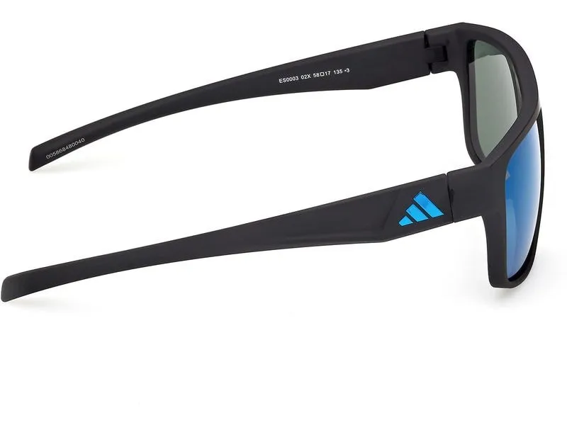 adidas ES0003 Sport Sonnenbrille Matte Black, Blue adidas ES0003 Sport Sonnenbrille Matte Black, Blue