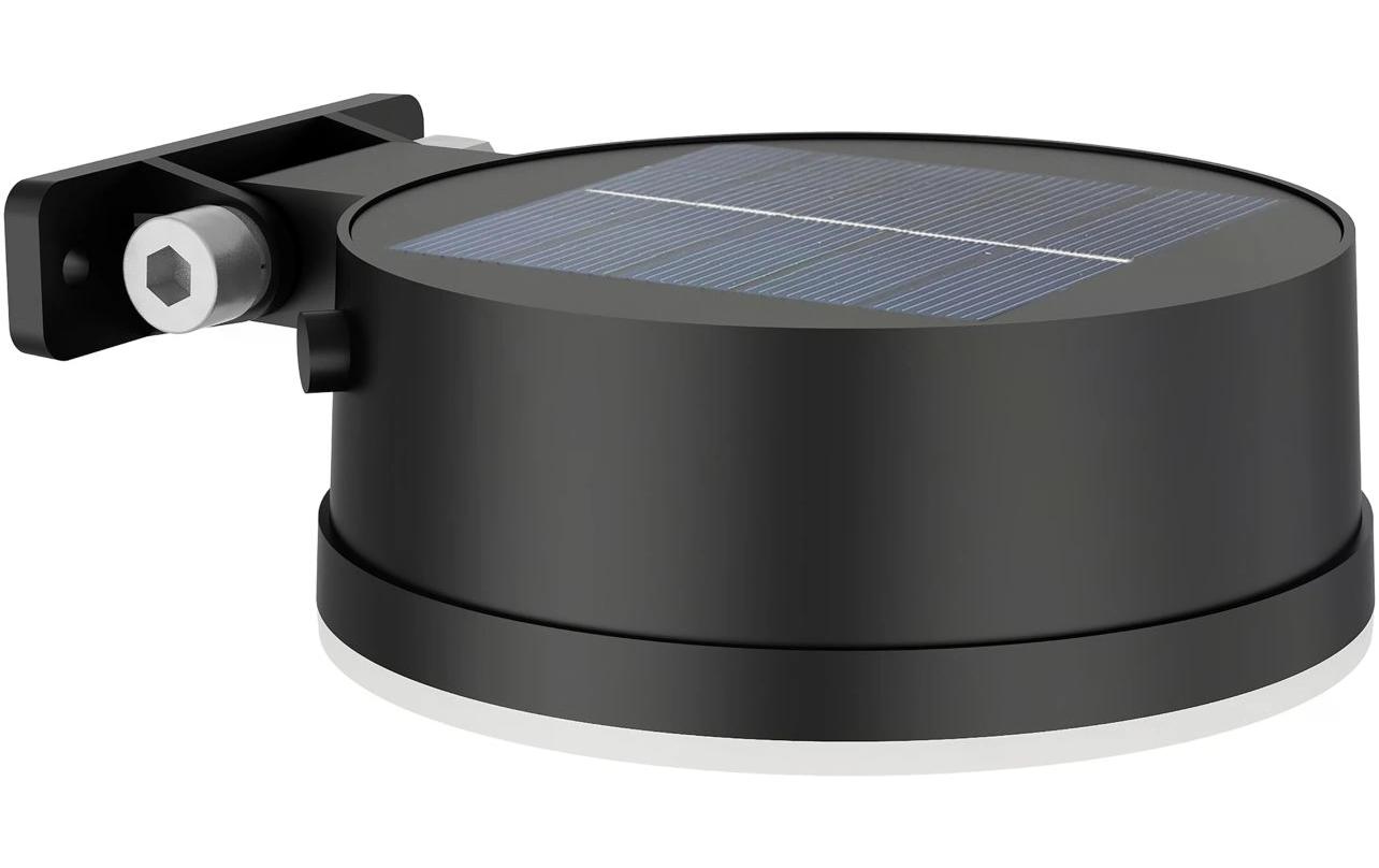 Philips Solar Vynce Wandleuchte, Lichtsensor, rund, 2700K, schwarz Philips Solar Vynce Wandleuchte, Lichtsensor, rund, 2700K, schwarz