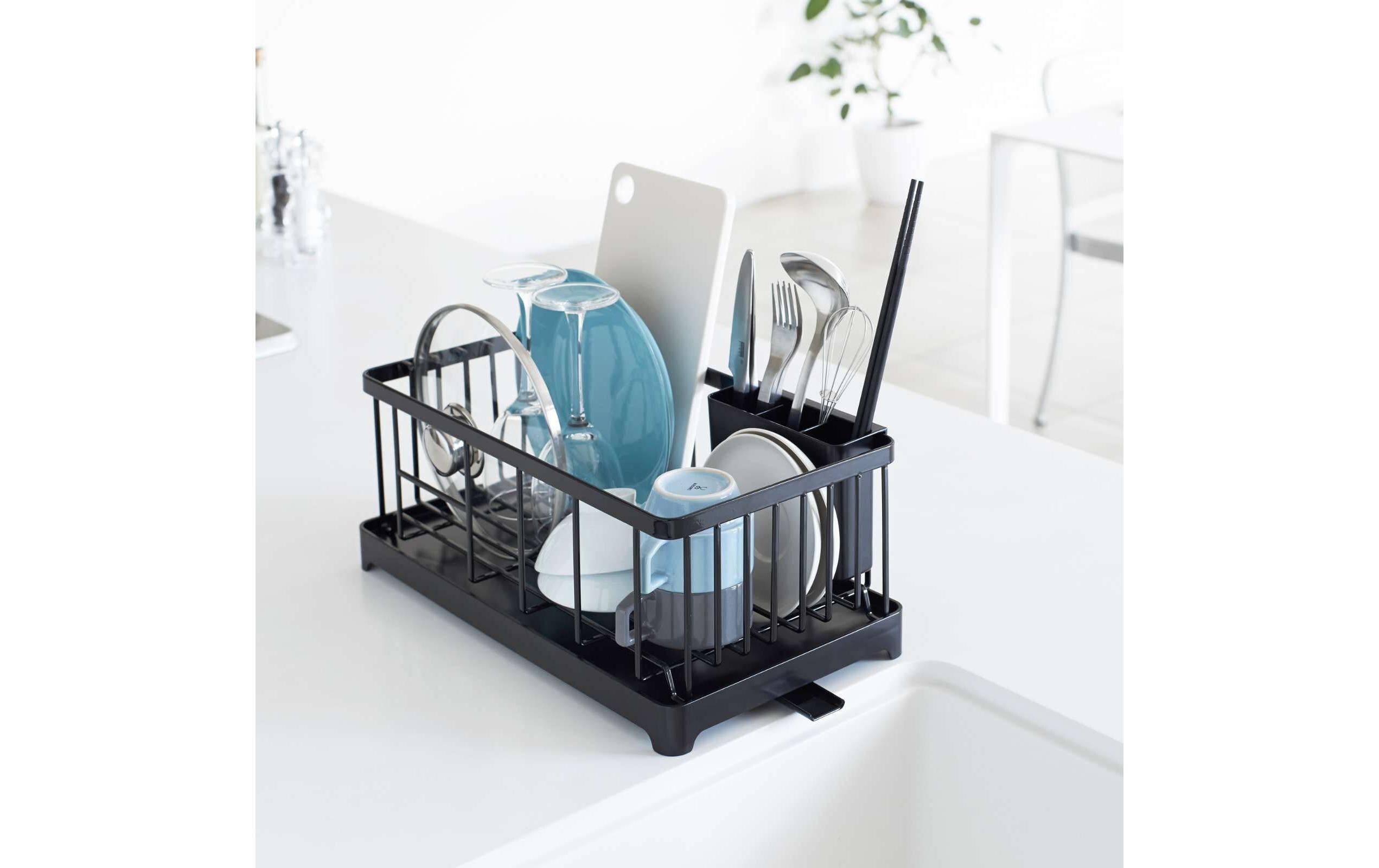 Yamazaki Abtropfgestell Tower Schwarz/Weiss