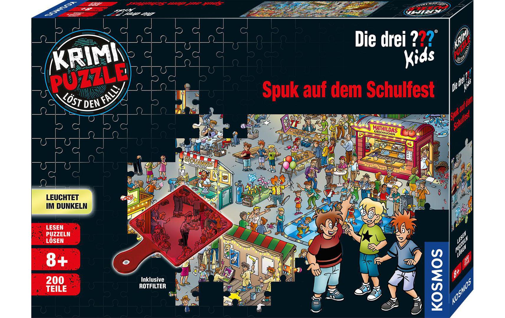 Kosmos Krimi-Puzzle Die drei ??? Kids – Spuk auf dem Schulfest Kosmos Krimi-Puzzle Die drei ??? Kids – Spuk auf dem Schulfest