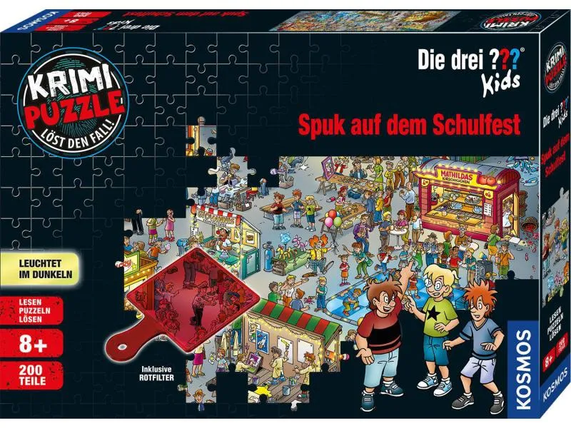 Kosmos Krimi-Puzzle Die drei ??? Kids – Spuk auf dem Schulfest Kosmos Krimi-Puzzle Die drei ??? Kids – Spuk auf dem Schulfest