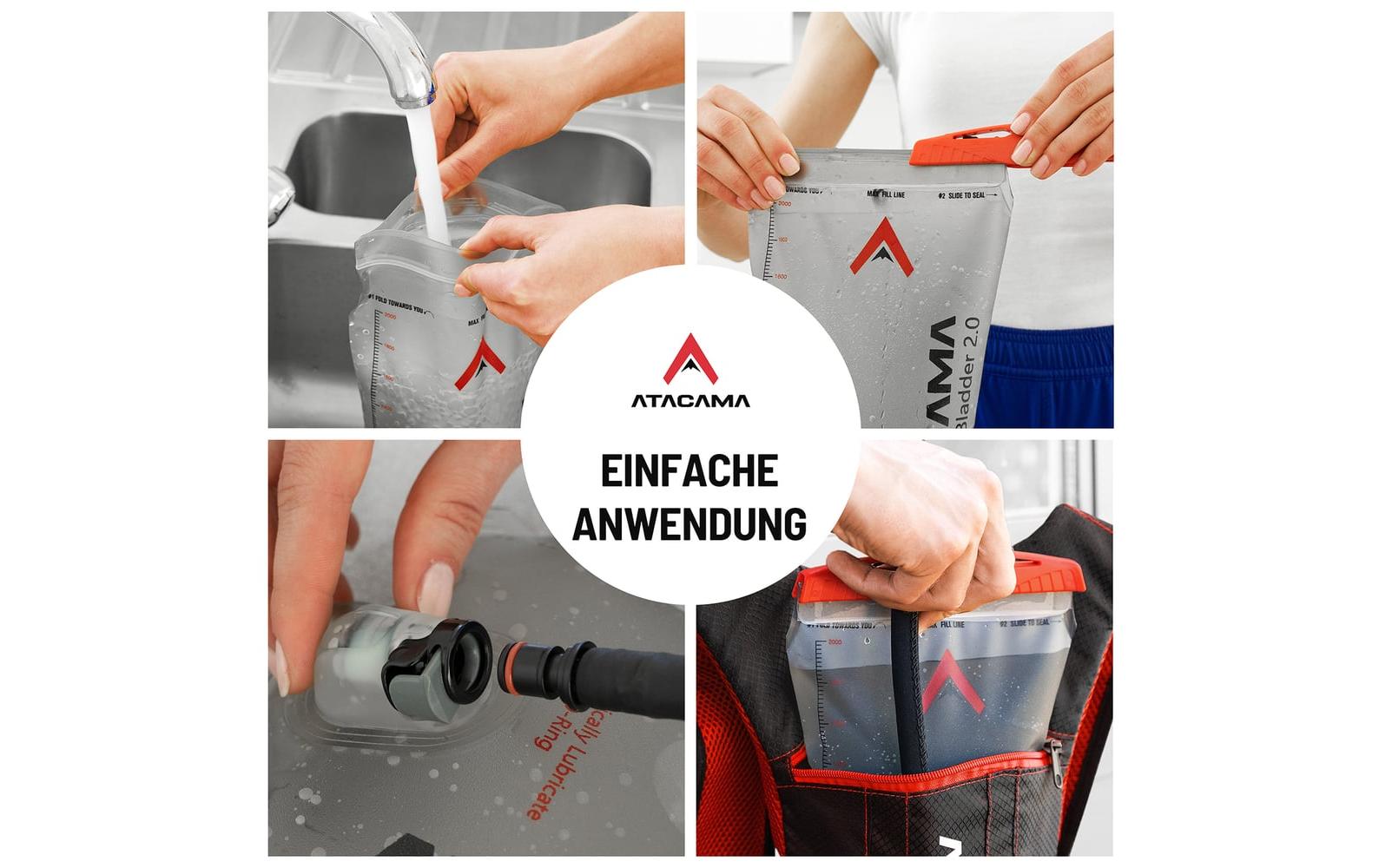 Atacama Rucksack mit Blase, Blau