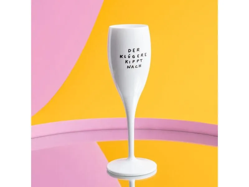 Koziol Sektglas Klügere 100 ml, 1 Stück, Weiss