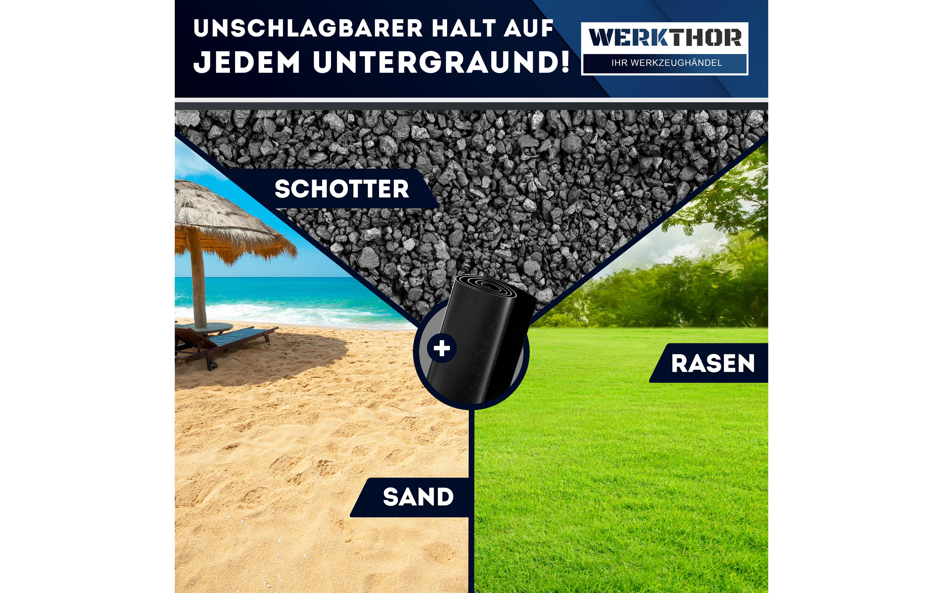 Werkthor Stufenlose Auffahrkeile 2er Set, Blau