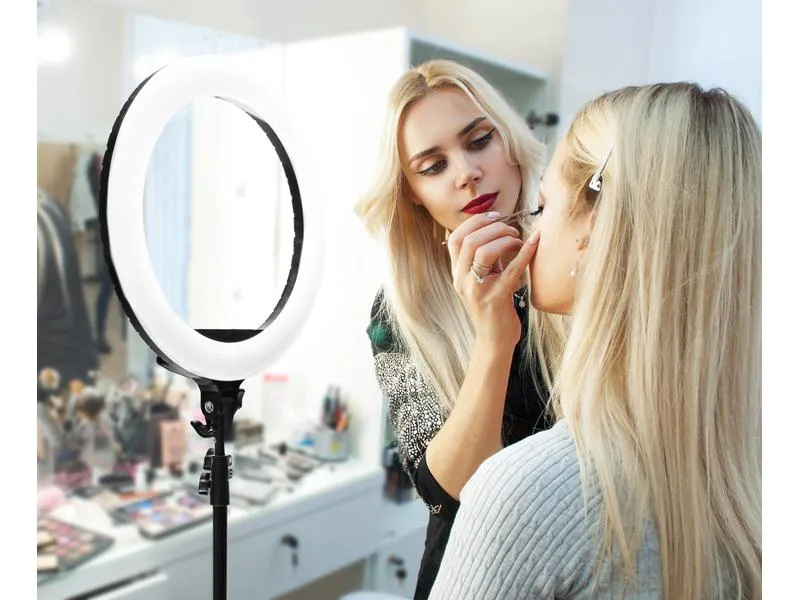 Rio Dimmbares LED Ring Light Make-up & Vlogging RL18 Ø 45 cm