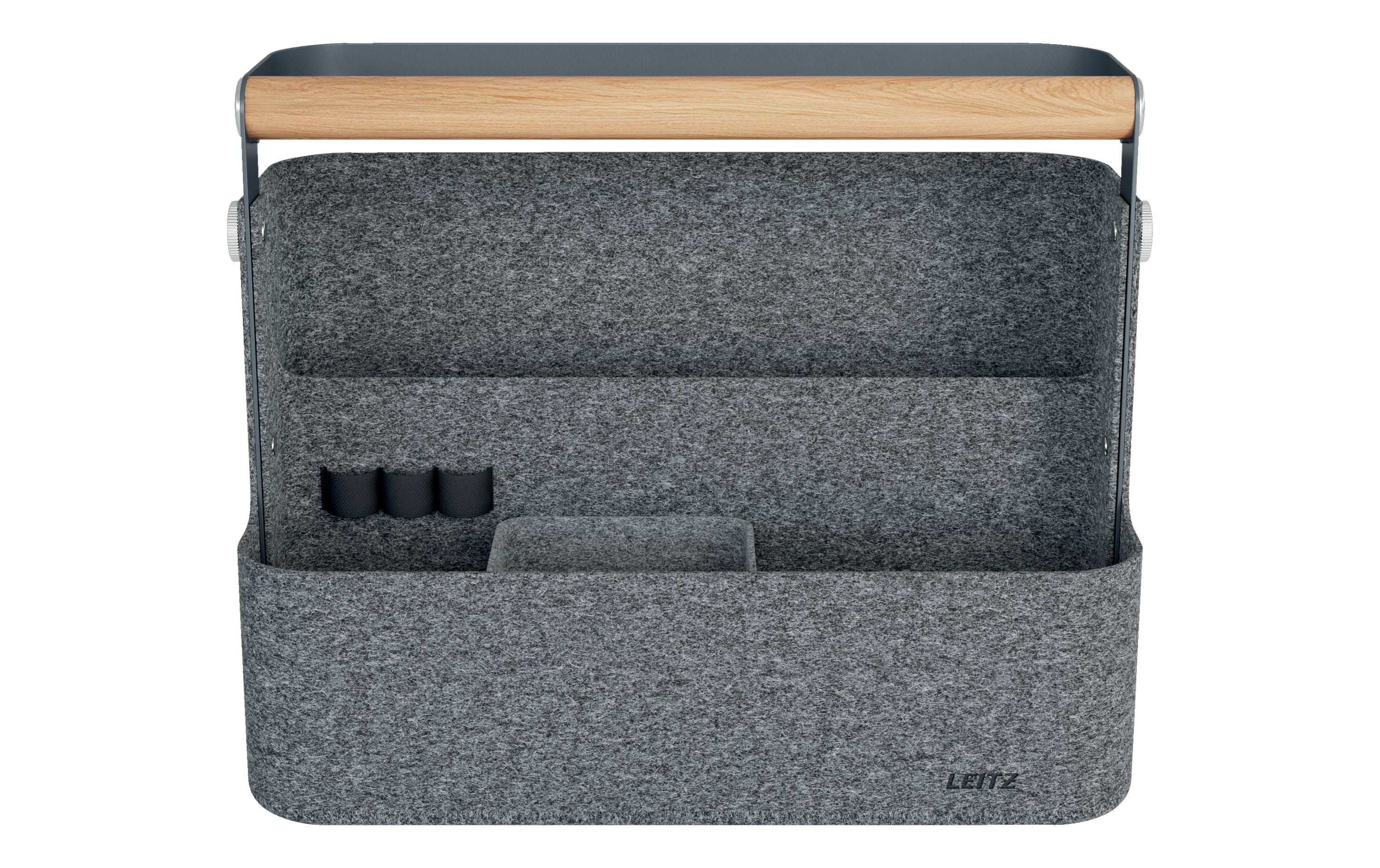Leitz Ergo Schreibtisch-Organizer aus Filz, hängend, Dunkelgrau