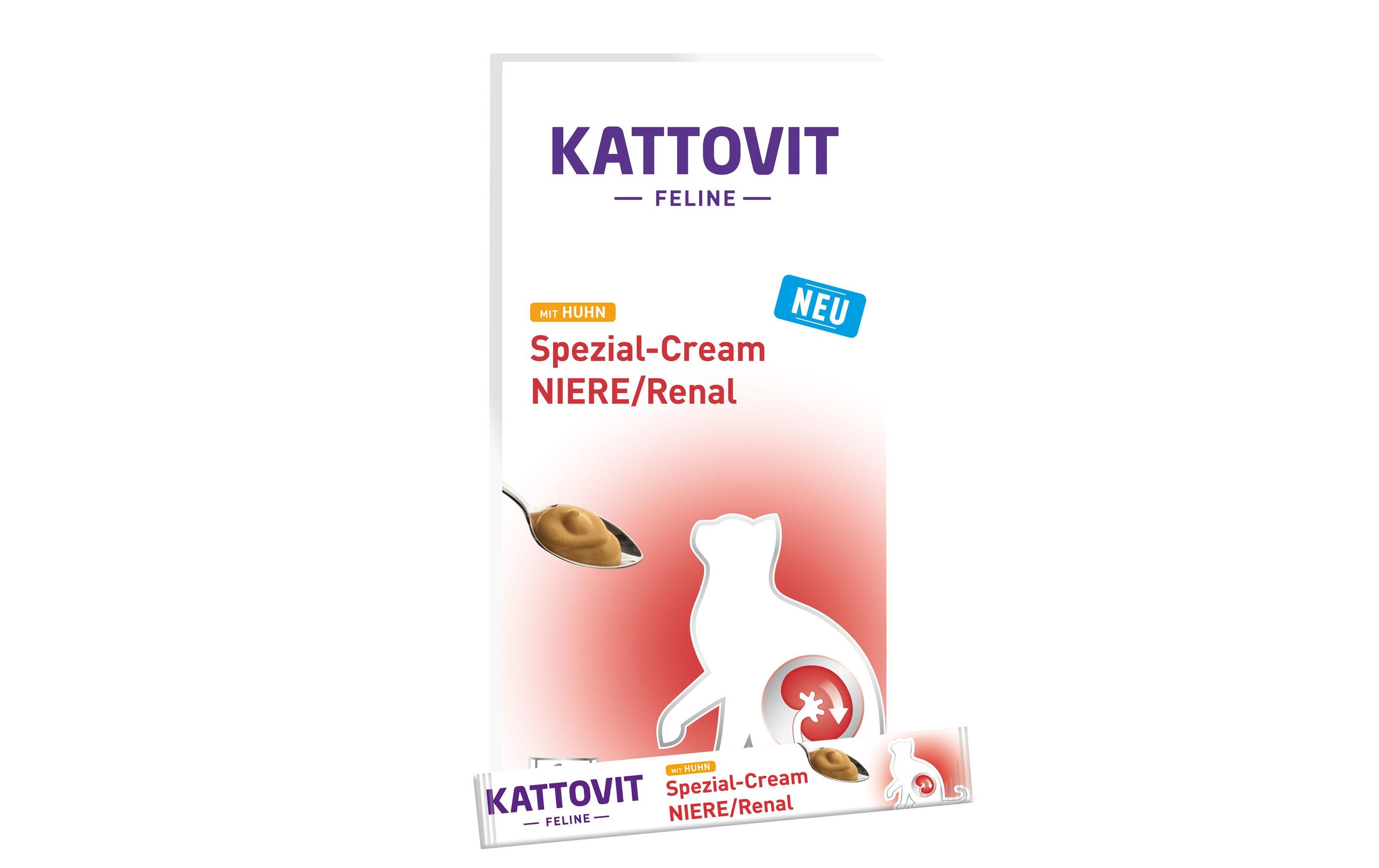 Kattovit Snack Spezial-Cream Niere / Renal Huhn, 6 x 15 g Kattovit Snack Spezial-Cream Niere / Renal Huhn, 6 x 15 g