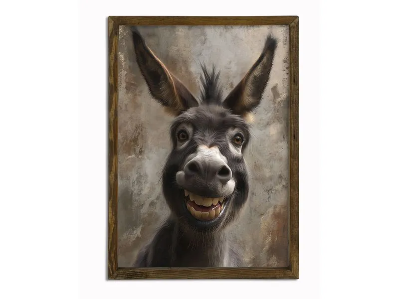 Wallxpert Bild Esel 35 x 47 cm Wallxpert Bild Esel 35 x 47 cm